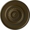 Ekena Millwork Large Floral Ceiling Medallion, Hand-Painted Brass, 41 1/8"OD x 2 1/2"P CM41FLBRS - alternate 1